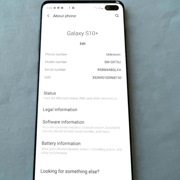 Samsung Galaxy S10 Plus 128GB T-Mobile With Original The Box Cable Port Plug - Picture 3 of 11